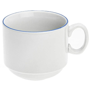 Чашка чайная ДФЗ 220мл отводка синий фарфор