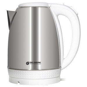 Чайник Gelberk GL-450 1,8л металл белый 1500Вт