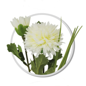 Цветок искусственный NATAM Хризантема в горшке S21-S20-036 11х11х34см