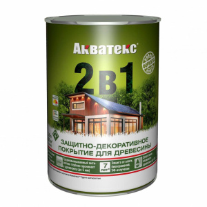 Антисептик грунтовочный 2-в-1 АКВАТЕКС махагон (0,8л)