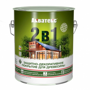 Антисептик грунтовочный 2-в-1 АКВАТЕКС дуб (2,7л)