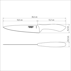 Нож кухонный TRAMONTINA Affilata 17,5см