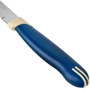 Набор ножей TRAMONTINA Multicolor для стейка гладкий 12,5см (2шт) синий