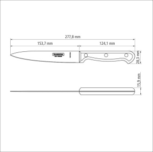 Нож кухонный TRAMONTINA Ultracorte для мяса 15см