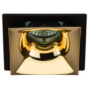 Светильник встраиваемый ЭРА KL102 BK/GD MR16 GU5.3 черный золото