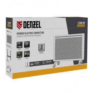 Конвектор электрический гибридный DENZEL HybridX-1500 ИК нагреватель цифровой термостат 1500Вт