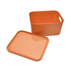 Корзина для хранения HANDY HOME Оптима 28,5х22х14,5см пластик оранжевый
