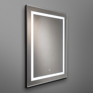Зеркало Саурон 60х80 рама серебро, сенсорный выключатель (LED-00002589)