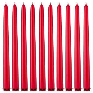 Свеча столовая LUMI 2х17,8см красный клубника