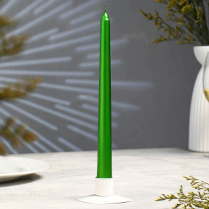 Свеча столовая LUMI 2х17,8см зеленый лайм