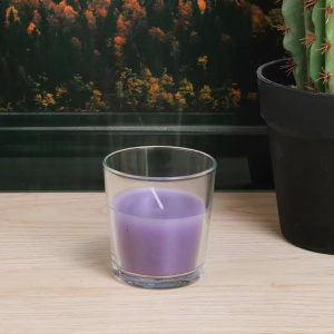 Свеча ароматическая в стакане LUMI Лаванда