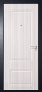 Дверь входная стальная GOOD LITE-2 Антик серебро/Ясень белый 960х2050х50мм, лев.