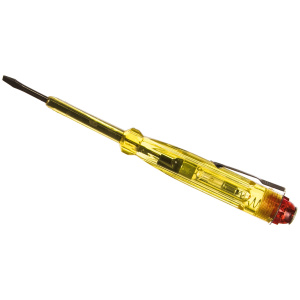 Отвертка индикаторная 140мм 100-500В, желтая ручка