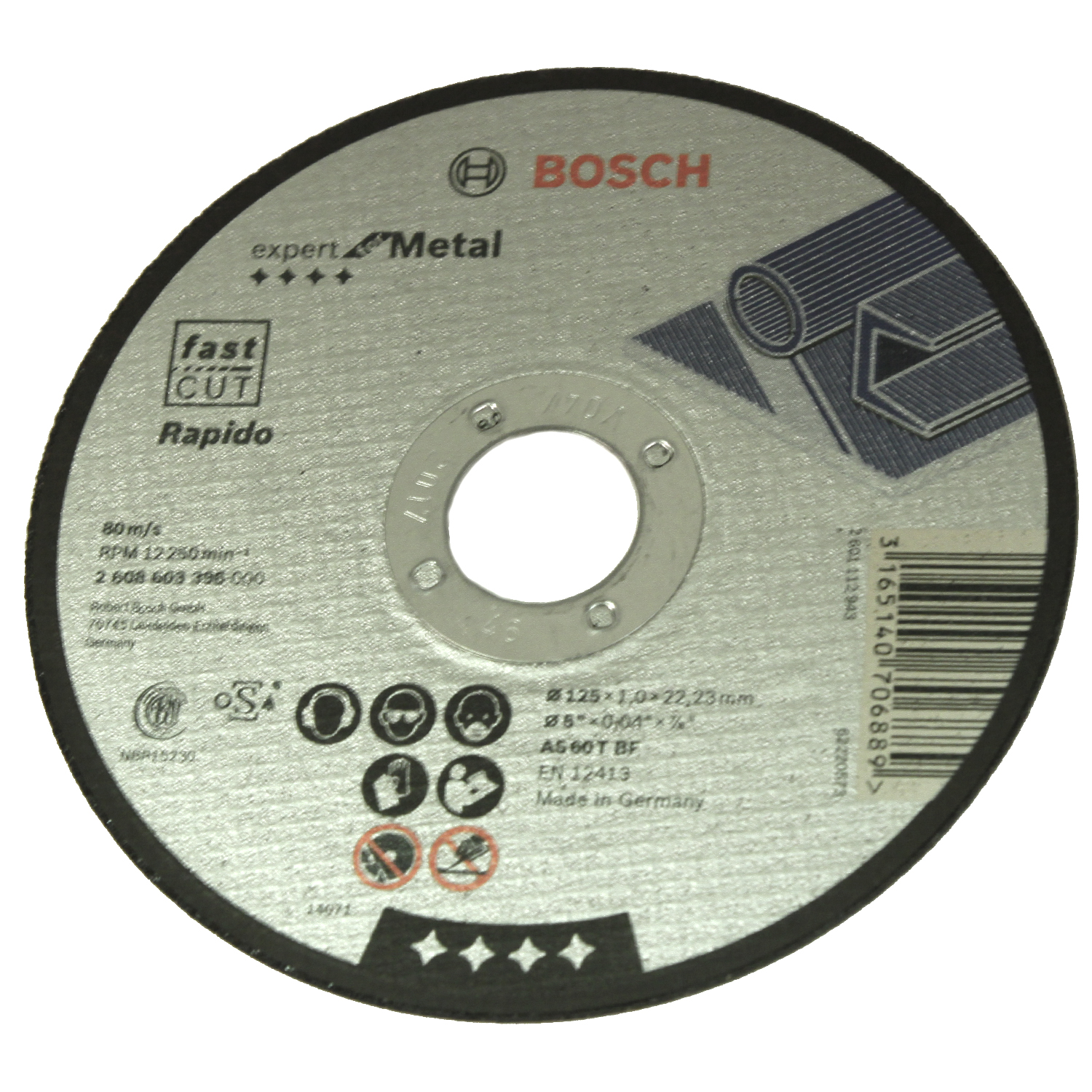 Диск отрезной BOSCH 125х1.0мм, по металлу (2608603396)