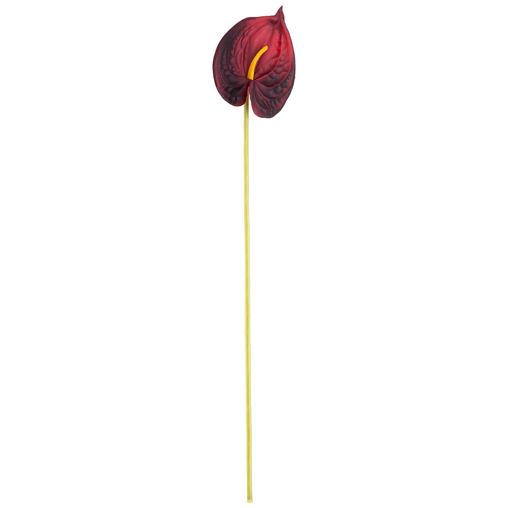 Цветок декоративный Lefard Антуриум 377-272 51см бордовый