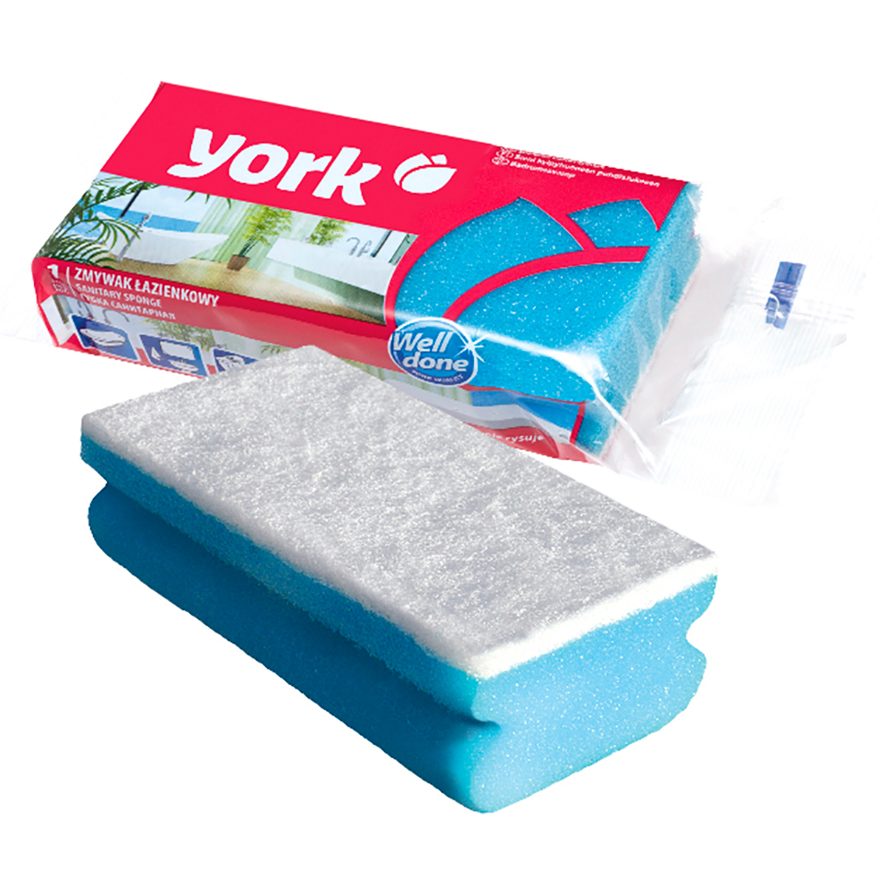 Губка для мытья ванной. Губка для посуды санитарная профилированная (13,5*7*4,3см) York. Губка санитарная York 1 шт. Салфетка York премиум впитывающая 8+2 шт.