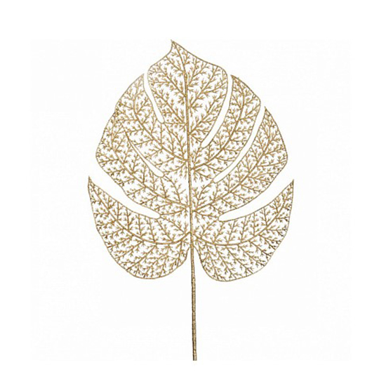 Растение декоративное Lefard Лист 241-2000 65см золото