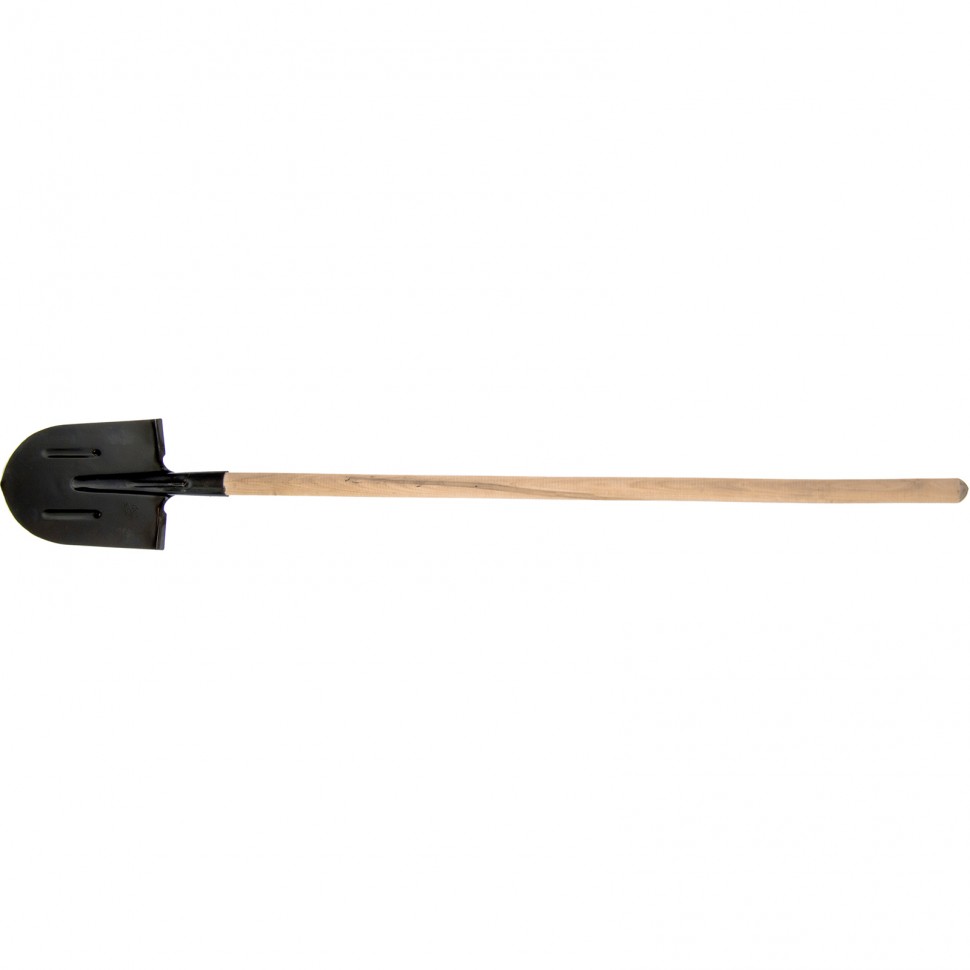 Лопата штыковая деревянный черенок, 205х275х1400 мм