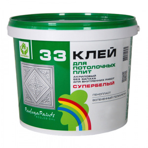 Клей РАДУГА-33 для потолочных плит (4кг)