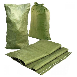 Мешок полипропиленовый зеленый 55*95см для строительного мусора