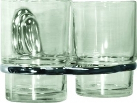 Держатель стакана двойной со стаканами АКВАЛИНИЯ 68 (6868)