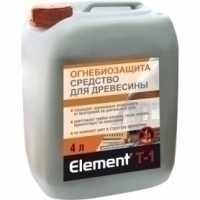 Огнебиозащита ELEMENT Т-1 для деревянных поверхностей (4л)