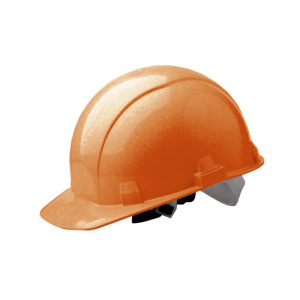 Каска защитная, для строительно-монтажных работ, оранжевая