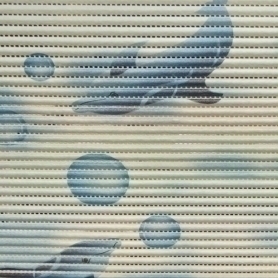 Коврик напольный АКВАЛИНИЯ, 65х150 см, ПВХ голубой с дельфинами (RWK07)