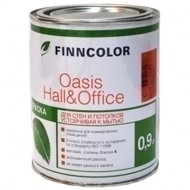 Краска для стен и потолков устойчивая к мытью OASIS HALL@OFFICE C 4 (0,9л)