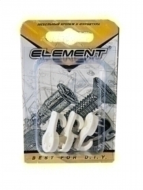 Крюк для картины ELEMENT, пластиковый, средний, 3шт