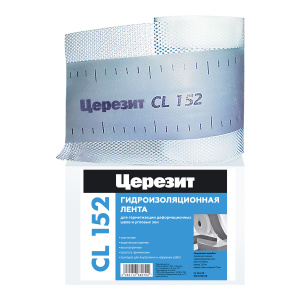 Лента гидроизоляционная Ceresit CL-152 для герметизации швов (10м)