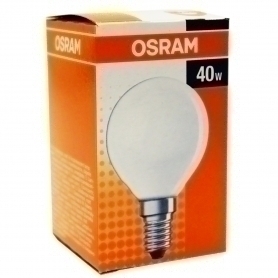 Лампа накаливания Osram декоративная ДШ 40вт P45 230в E14 матовая