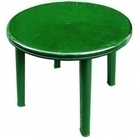 Стол пластиковый круглый РОМАНТИК, 855*855*715 мм, темно-зеленый Т209-7
