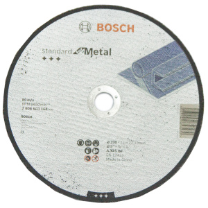 Диск отрезной BOSCH Standard 230*3мм, по металлу (2608603168)
