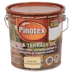 Масло для садовой мебели и террас Pinotex Terrace & Wood Oil (2,7л)