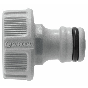 Штуцер GARDENA резьбовой 3/4', используется с резьбовым водопроводным краном или насосом
