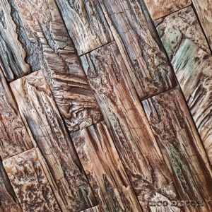 Камень декоративный Древесный кирпич, Лесной (0,48кв.м)гипс