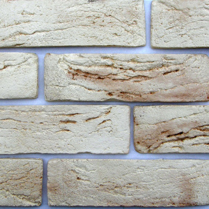 Камень декоративный Старый кирпич, Светло-Песочный (0,47кв.м)гипс