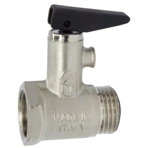 Клапан предохранительный для водонагревателя с ручкой спуска