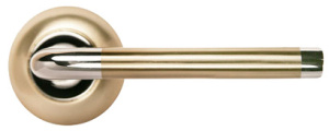Ручка дверная MORELLI DIY MH-03 SN/CP, 'Колонна', белый никель/хром