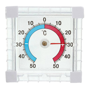 Термометр оконный биметаллический ТББ 7x7,5см