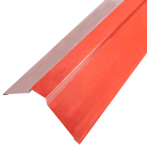 Планка конька плоского (115х115х2000) RAL 3011 коричнево-красная