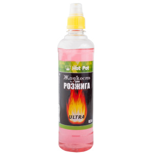 Жидкость для розжига HOT POT 0,5 л углеводородная ULTRA/24