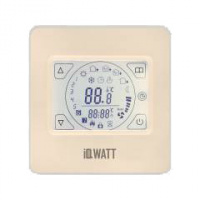 Терморегулятор программируемый IQ WATT Thermostat TS с датчиком пола 16А, дисплей, слоновая кость