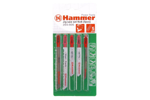Набор пилок для лобзика HAMMER Flex No6  дер.,пл.,мет, 5 видов, 5шт