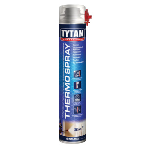 Теплоизоляция напыляемая, полиуретановая, TYTAN Professional THERMOSPRAY (870мл)