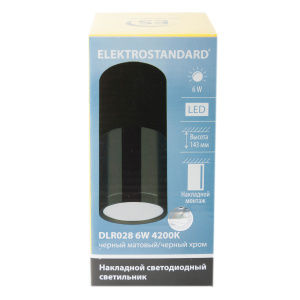 Светильник точечный Elektrostandard DLR028 LED 6W 4200K черный