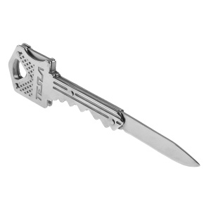 Нож-брелок TESLA KU-02, нержавеющая сталь, с локером