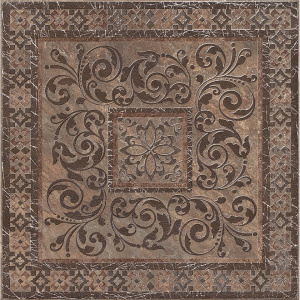Декор напольный KERAMA MARAZZI Бромли 40,2х40,2 (STGA257SG1502) коричневый