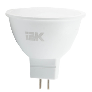 Лампа светодиодная IEK Eco GU5.3 5W 4000K (LLE-MR16-5-230-40-GU5) софит